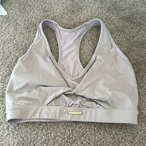 WHITNEY SIMMONS x Gymshark sports bra, size small, stone